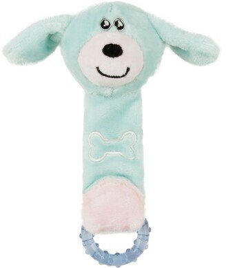 Moo-Born' Plush and Rubber Squeaking Newborn Teething Cat and Dog Toy