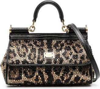 medium Sicily embellished leather bag