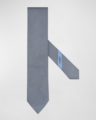 Men's Geometric Silk Tie-AC