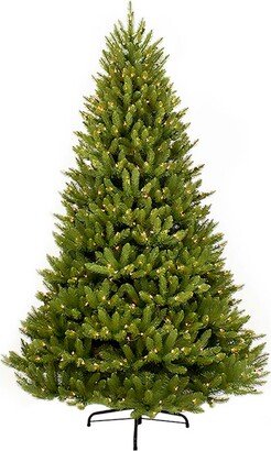 Puleo International 7.5 ft. Pre-Lit Franklin Fir Artificial Christmas Tree with 750 Clear Ul listed Lights