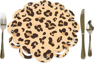 Big Dot Of Happiness Leopard Print Cheetah Party Round Table Decorations Paper Chargers 12 Ct