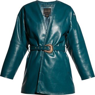 Jasper Recycled Leather Coat