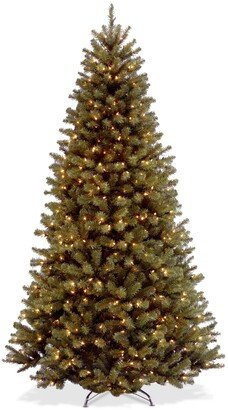 National Tree Company 9' North Valley Spruce Hinged Tree With 700 Clear Lights