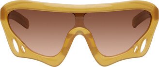 Brown SP5DER Edition Beetle Sunglasses