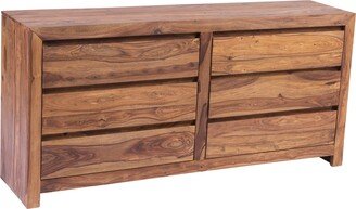 Porter International Designs Wanderloot Urban Contemporary Sheesham Wood 6-drawer Dresser