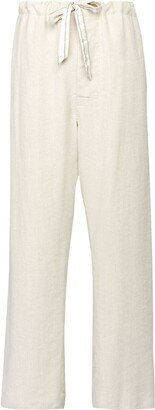 Wide-Leg Drawstring Trousers-AD