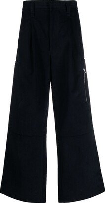 Wide-Leg Cotton Trousers-AI