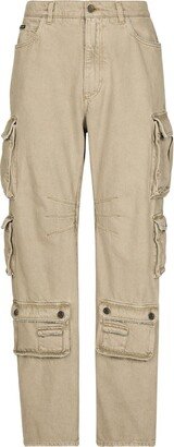 Wide-Leg Cargo Trousers-AI