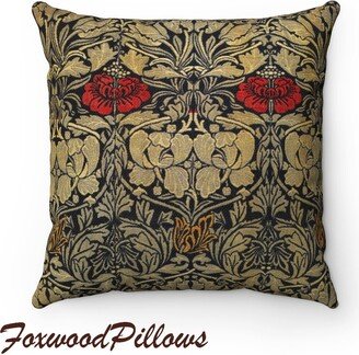 Floral Pillow, William Morris Lumbar Rectangle Sofa Elegant Cushion, Decor, Home Decor