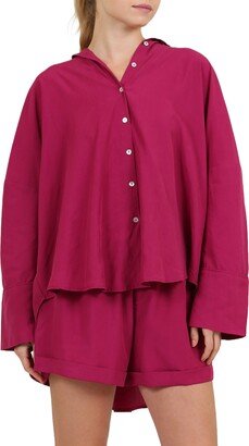 Amelie Long Sleeve Short Pajamas