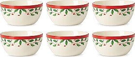 Holiday Dessert Bowls, Set of 6