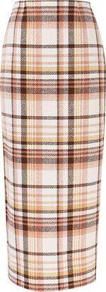 Matchmaker Check Pencil Skirt-AA