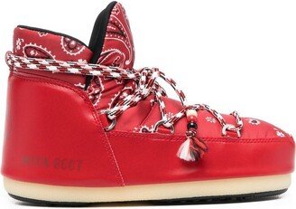 Alanui x Moon boot x Moon Boot bandana-print snow boots