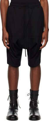 Black Drawstring Shorts-AA