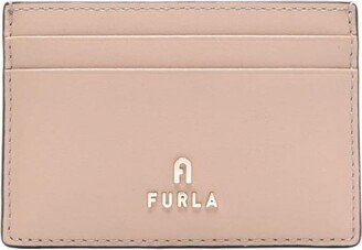 small Camelia leather cardholder