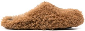 Round-Toe Shearling Slippers-AA