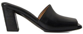 Slanted Block Heel Mules-AA