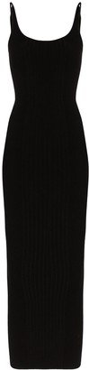 Rabanne Ribbed-Knit Maxi Dress