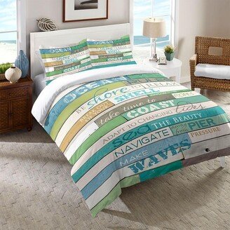 Ocean Rules Standard Cotton Comforter Sham - 20x26