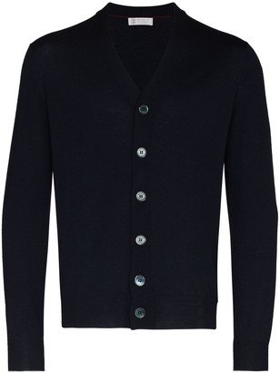 V-neck button-up cardigan-AE