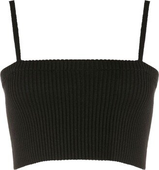 Clora ribbed cropped top
