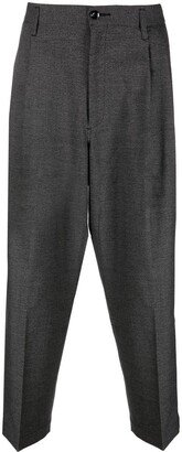 Straight-Leg Check Trousers