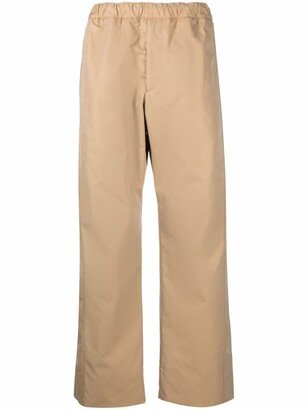 Elasticated Waistband Straight Trousers