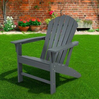 Justmaellc Classic Gray Composite of Adirondack Chair