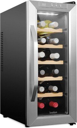 12 Bottle Thermoelectric Wine Cooler Fridge Mini Refrigerator
