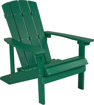 Charlestown All-Weather Adirondack Chair in Green Faux Wood