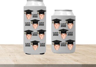 Custom Graduation Can Coolers, Custom Photo Grad Party Class Of 2023 Coolies, High School