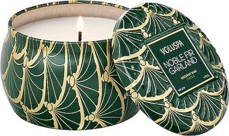 Noble Fir Garland Mini Tin Candle