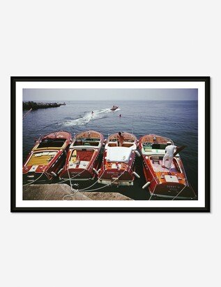 Lulu and Georgia Waterskiing from the Hotel Du Cap-Eden-Roc Photography Print by Slim Aarons