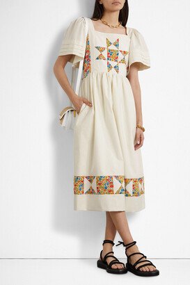 O Pioneers Jemima patchwork floral-print cotton midi dress