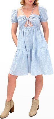 Emilia George Maternity Amelia Mini Tiered Dress