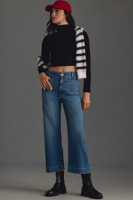 Maeve,The Colette Collection by Maeve The Colette Denim Cropped Wide-Leg Jeans by Maeve