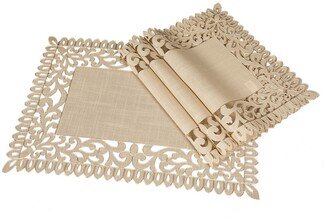 Vine Embroidered Cutwork Placemats, 14