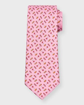 Men's Sweet Printed Silk Tie-AA