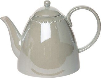 Ceramic 10.5 in. Off-White Everyday Regency Teapot