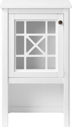 17x29 Deluxe Bath Storage Hutch White