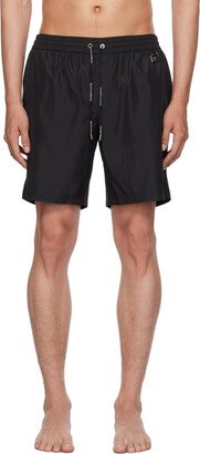 Black Hardware Swim Shorts