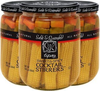 Sable & Rosenfeld Cocktail Stirrers Sweet & Spicy 16 oz (3 Pack)