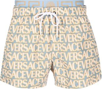 Logo-Print Swim Shorts-AF