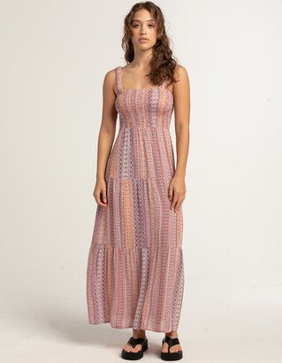 FULL CIRCLE TRENDS Womens Printed Maxi Dress