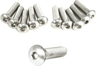 Zspec Mmm Button-Head Fasteners, Metric, Sus304 Stainless, 10-Pack