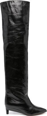 Lisali 50mm thigh-high leather boots