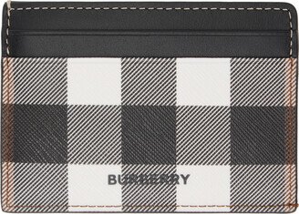 Black & White Check Card Holder