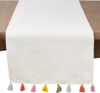 Saro Lifestyle Fiesta Tassel Long Table Runner