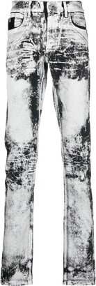 Treated Monochrome Skinny-Jeans