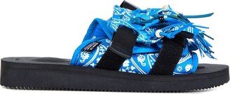 Bandana Printed Open-Toe Sandals